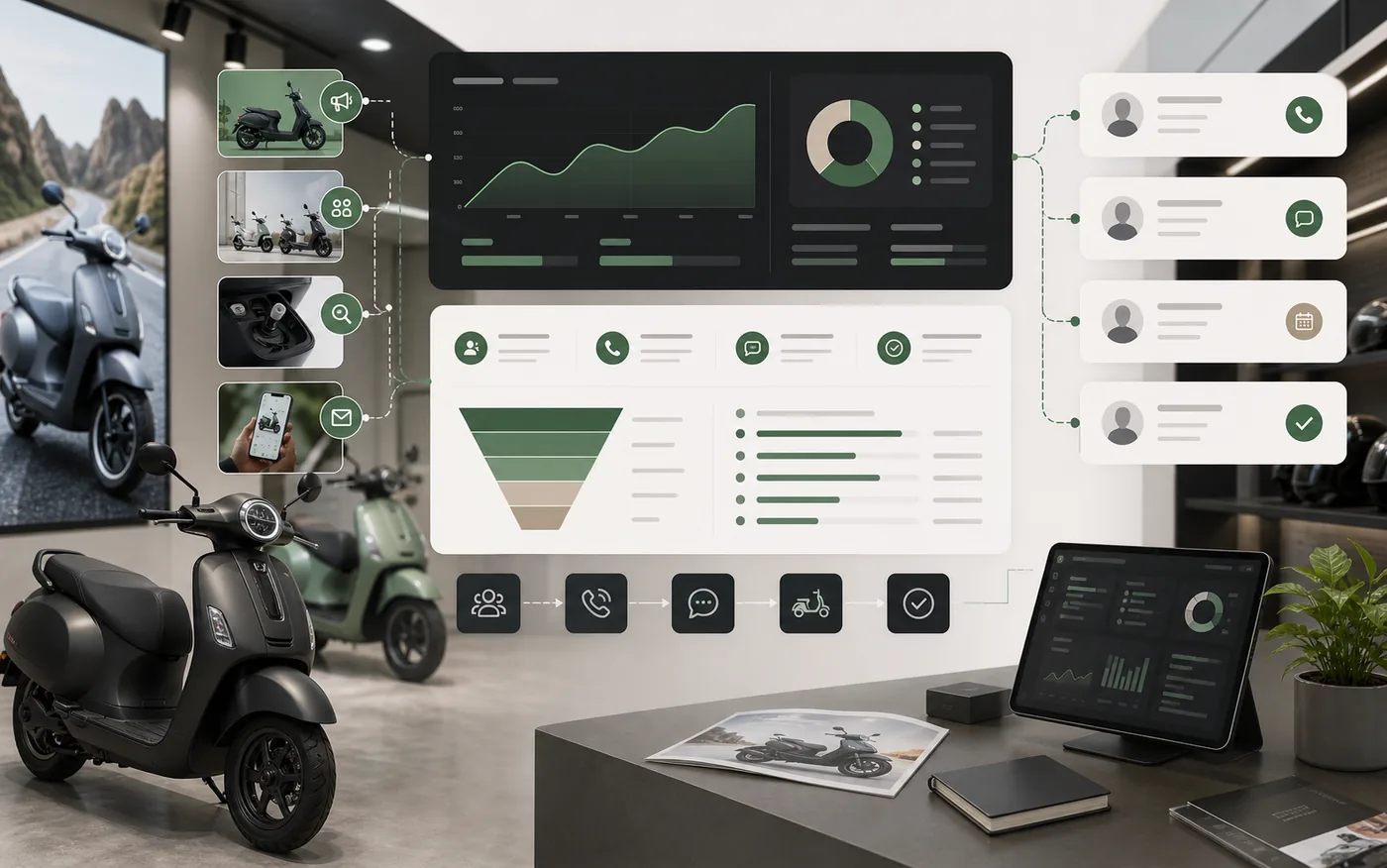 Bajaj Chetak EV lead generation campaign visual