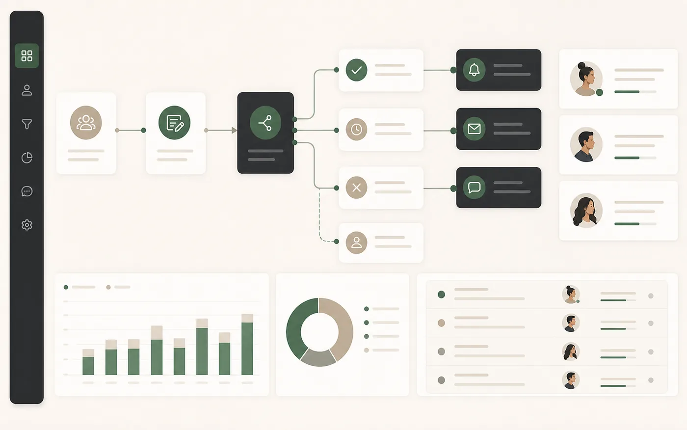 Marketing workflow automation visual